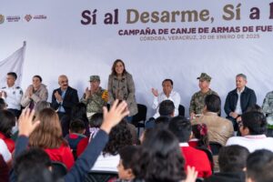 En Córdoba, la gobernadora Rocío Nahle arranca Campaña de Canje de Armas de Fuego 2025