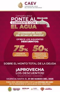 Ponte al corriente con el agua y aprovecha descuentos de hasta 75 %  