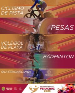 Este fin de semana se definen representantes en ciclismo, voleibol, bádminton y pesas