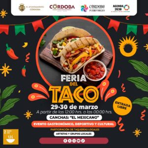 Llega la Feria del taco a Córdoba un evento para toda la familia