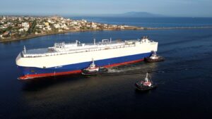 Corredor Interoceánico ya da frutos: buque con vehículos Hyundai zarpa desde Coatzacoalcos rumbo a EE.UU.