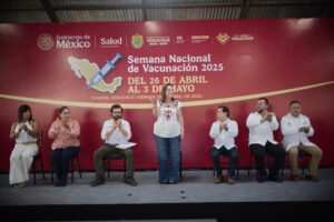 Arranca Semana Nacional de Vacunación; Rocío Nahlegarantiza más de 670 mil dosis