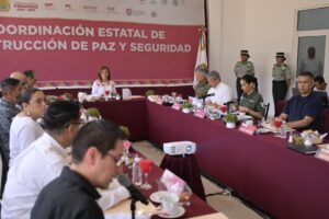 Gobernadora Rocío Nahle realiza Mesa de Seguridad en Tihuatlán