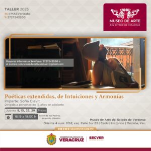 Taller de escritura intuitiva, los jueves de mayo, en el MAEV