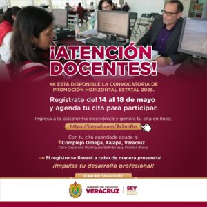 Convocatoria para promoción horizontal estatal en Educación Básica, disponible hasta el 18 de mayo