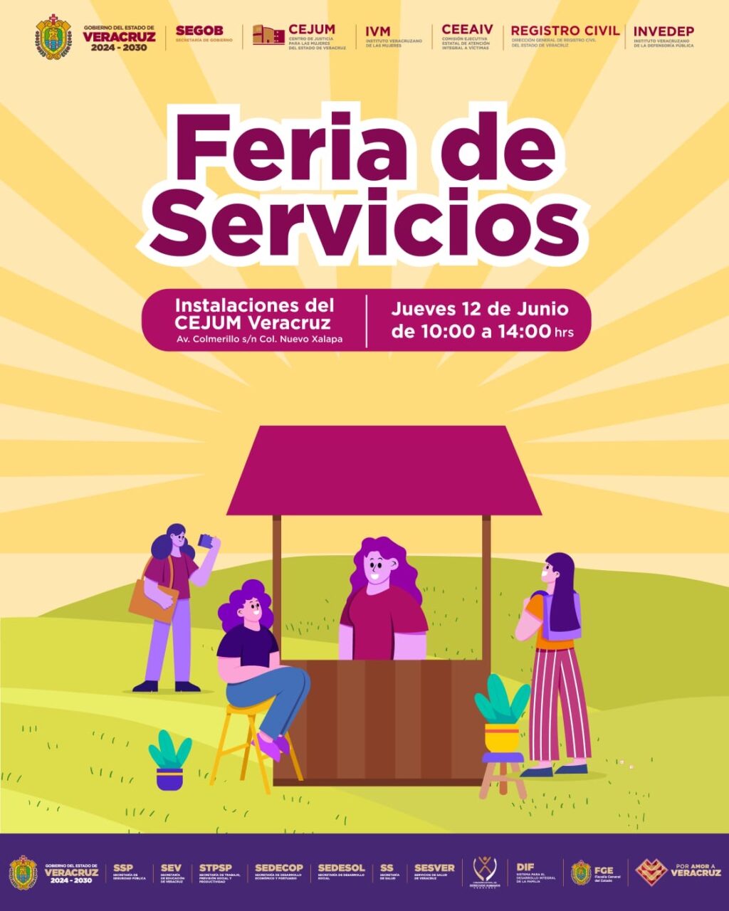 Invita CEJUM a Feria de Servicios para el bienestar de las mujeres