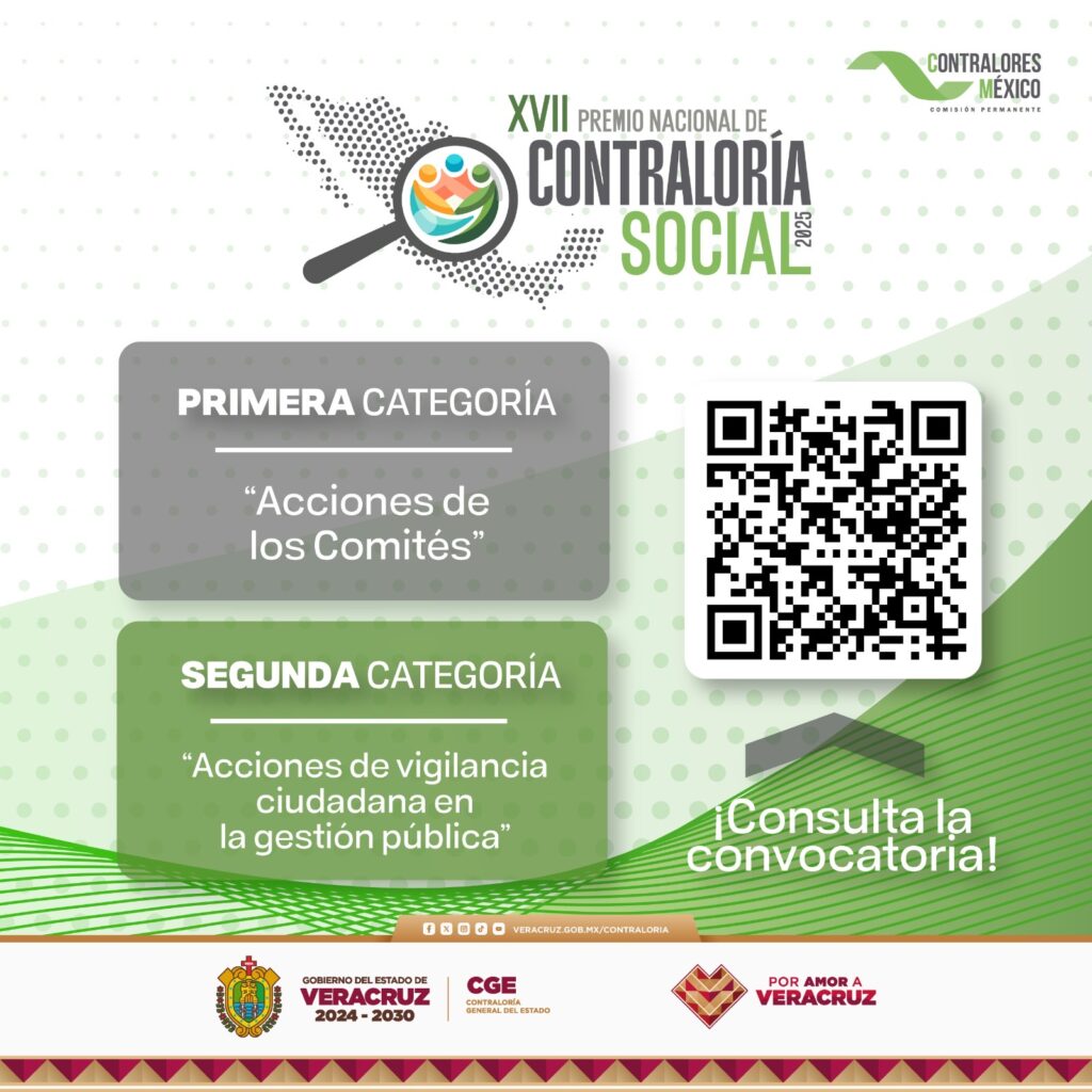 Tu vigilancia cuenta, participa en el Premio Nacional de Contraloría Social