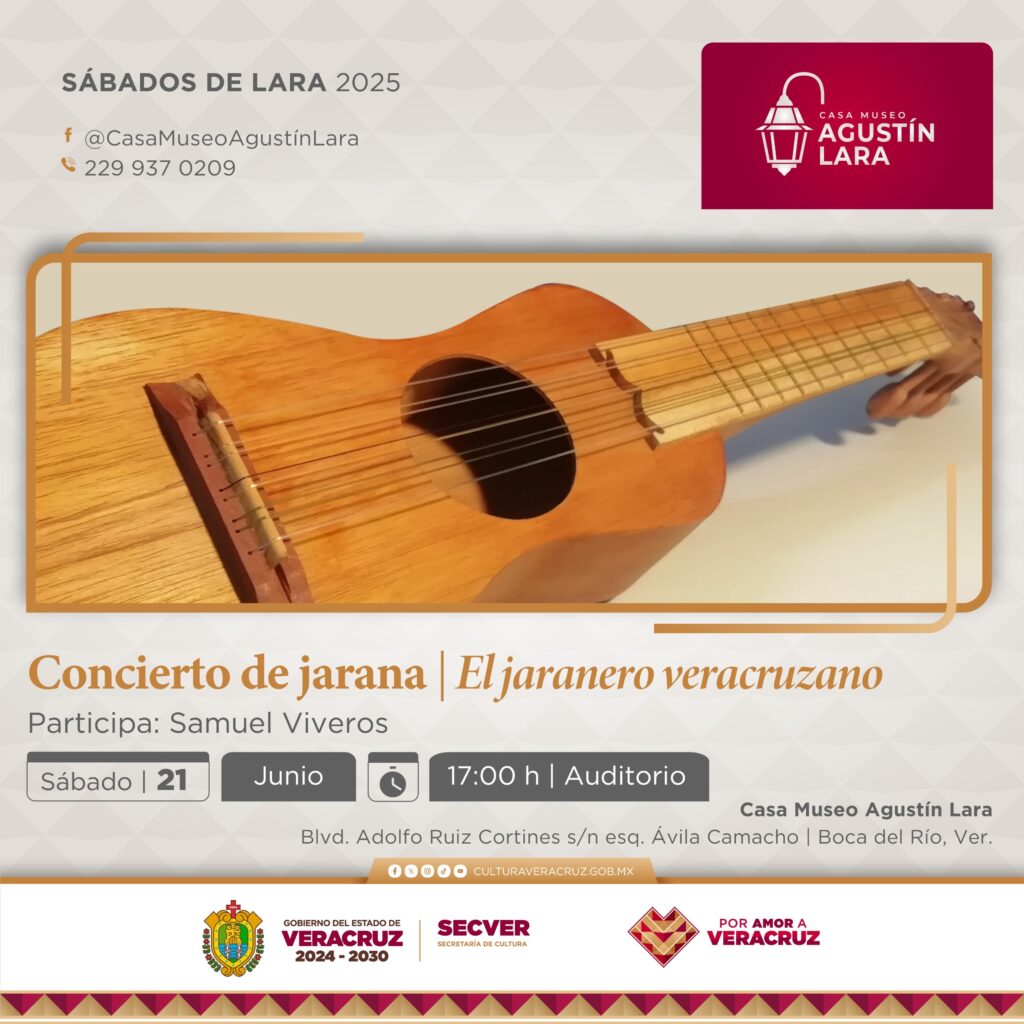 Invita SECVER a los conciertos Sábados de Lara de junio en la Casa Museo Agustín Lara