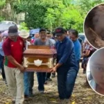 Dan último adios a Karina, madre que protegió a su hija en incendio de Coppel en Las Choapas